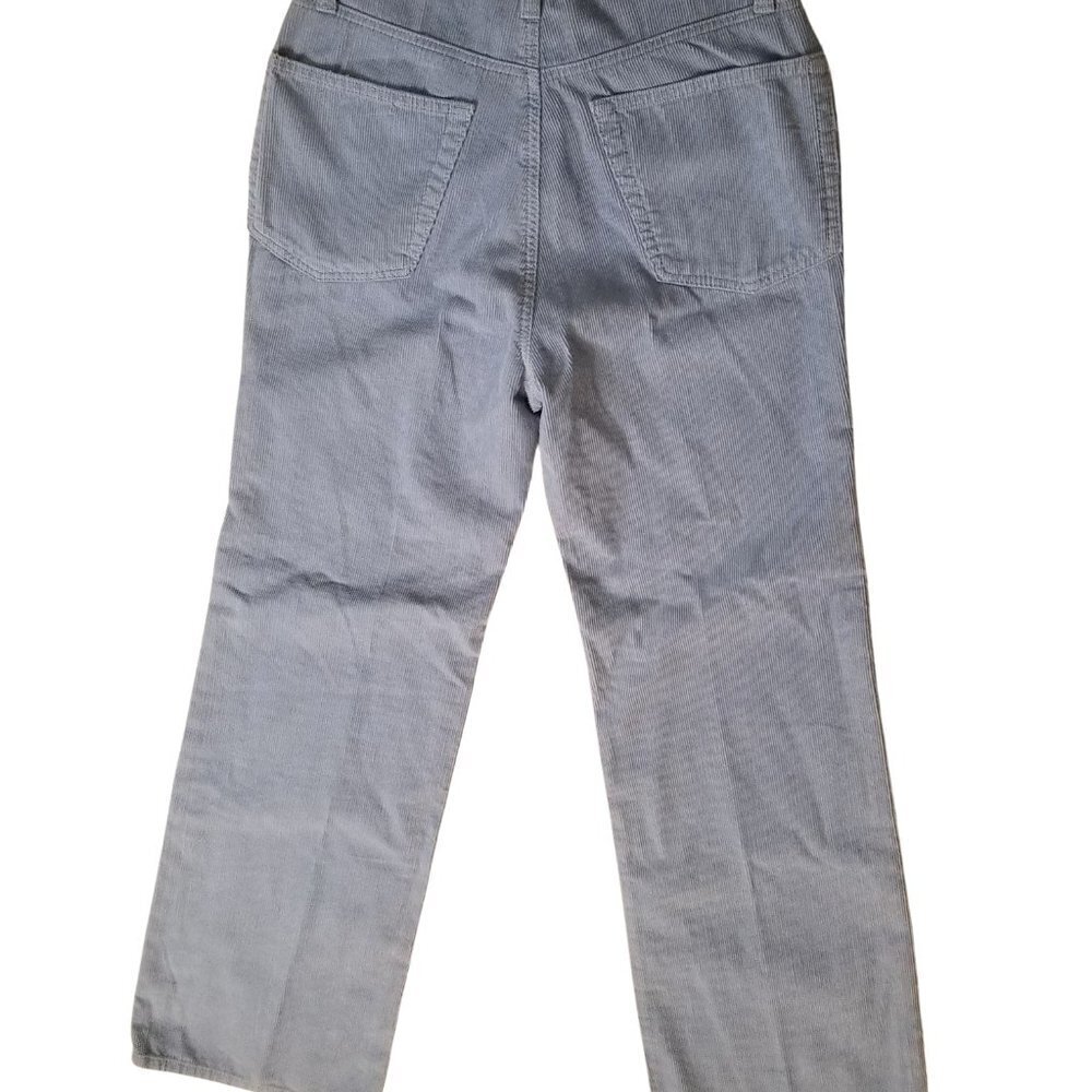 Re/Done 70s Blue Gray Corduroy Wide Leg Jeans Pants Size 26 - Picture 7 of 10